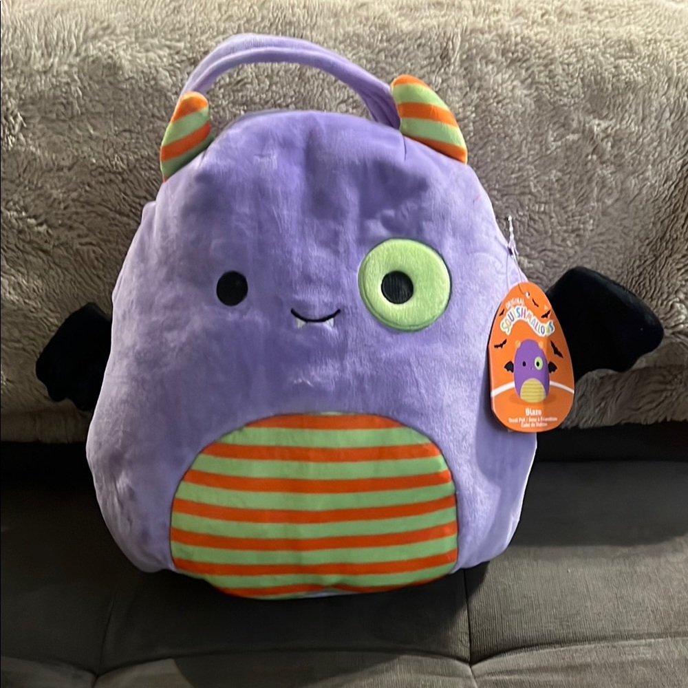 Purple Monster Plush Backpack
